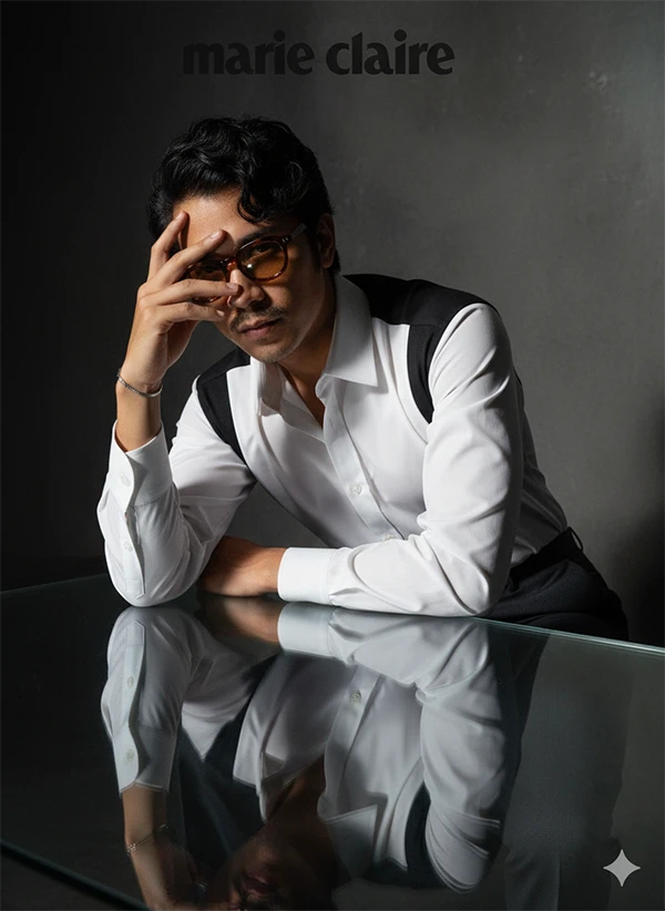 Mystique in Reflection: The Modern Gentleman for Marie Claire