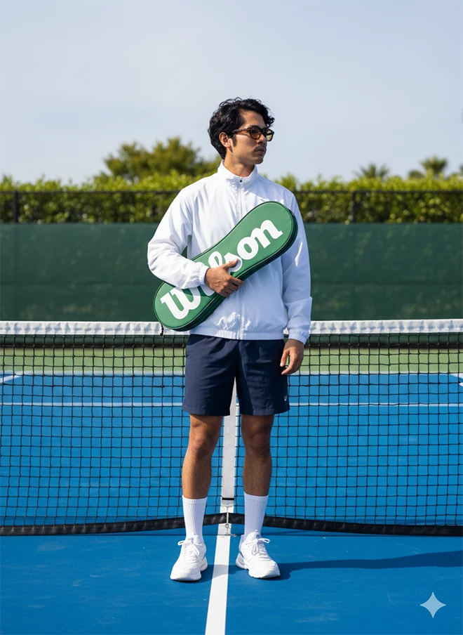 Courtside Calm: Modern Sportstyle Aesthetic