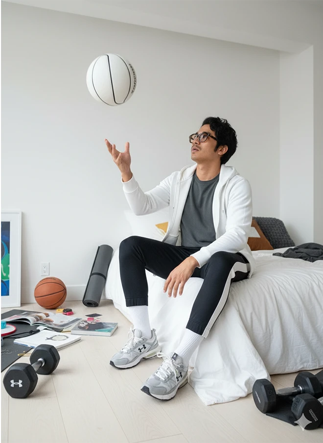 Lazy Morning Energy: GQ Sporty Room Editorial