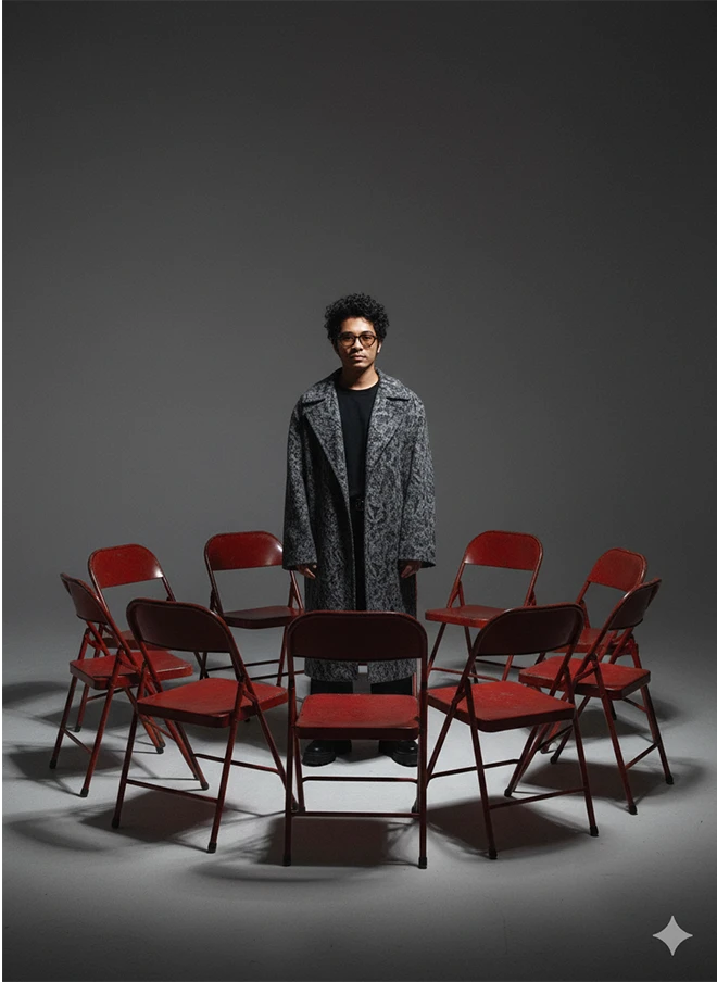 Red Circle — Avant-Garde Editorial