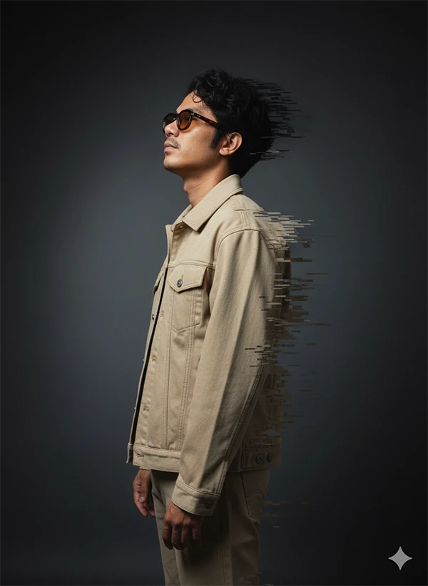 Glitch in Motion — Surreal Profile Editorial