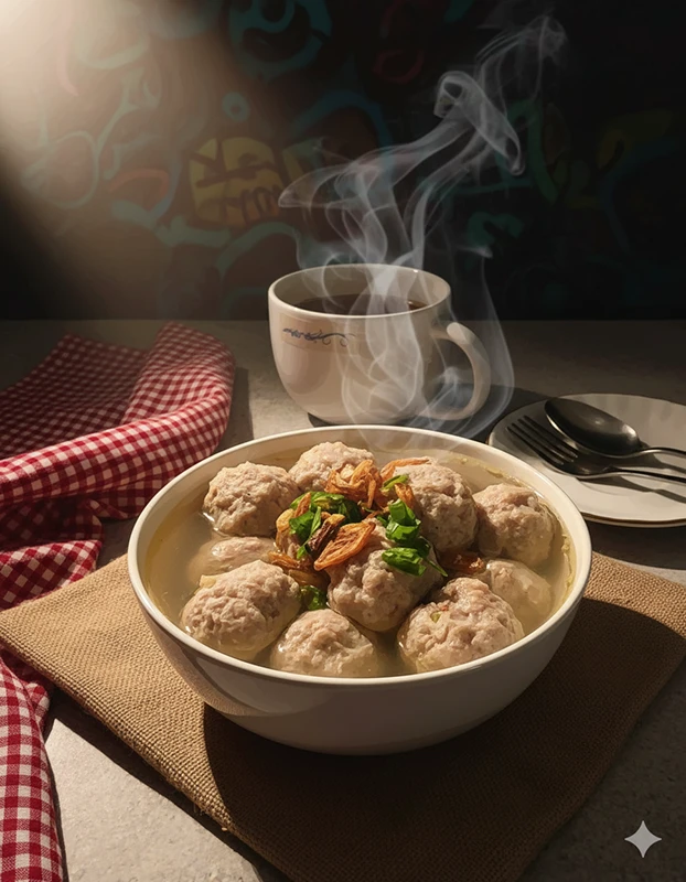 Bakso Kuah Bening Cinematic — Street Food Meets Fine Art