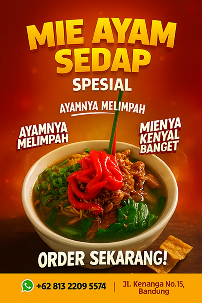 Mie Ayam Sedap Spesial — Gurih Nikmat Sampai Suapan Terakhir!