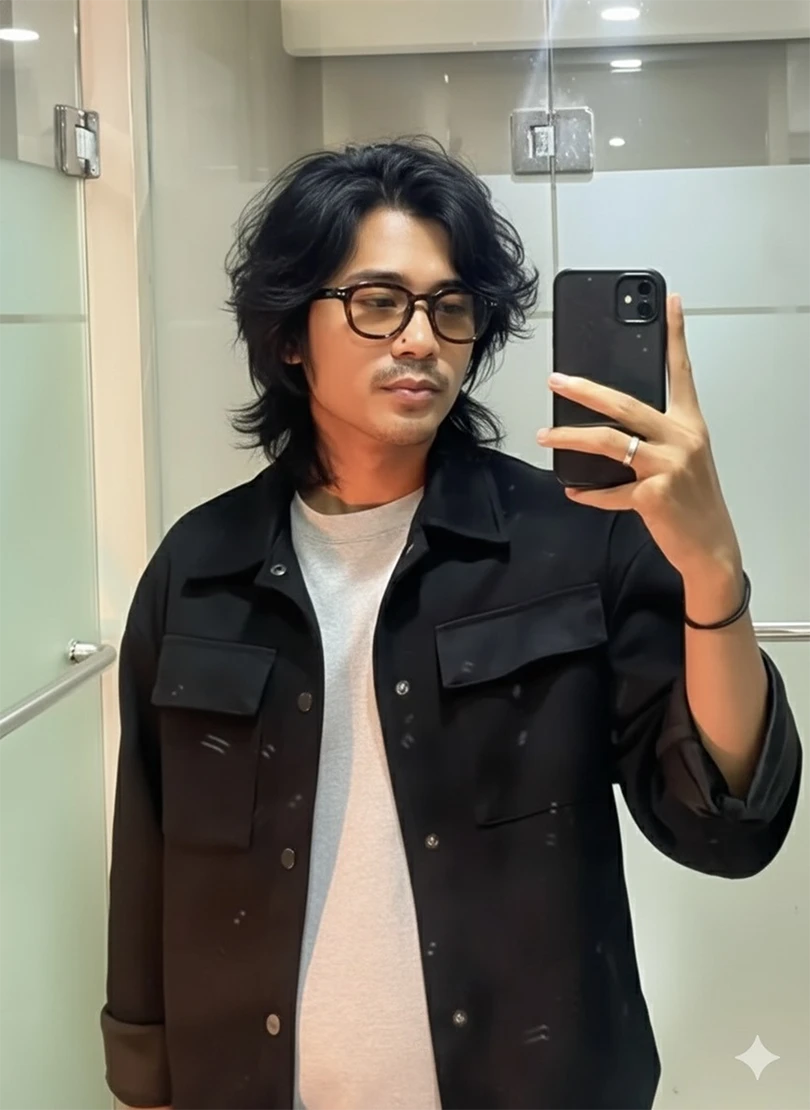 Messy Black Haircut — Effortless Style with a Natural Look