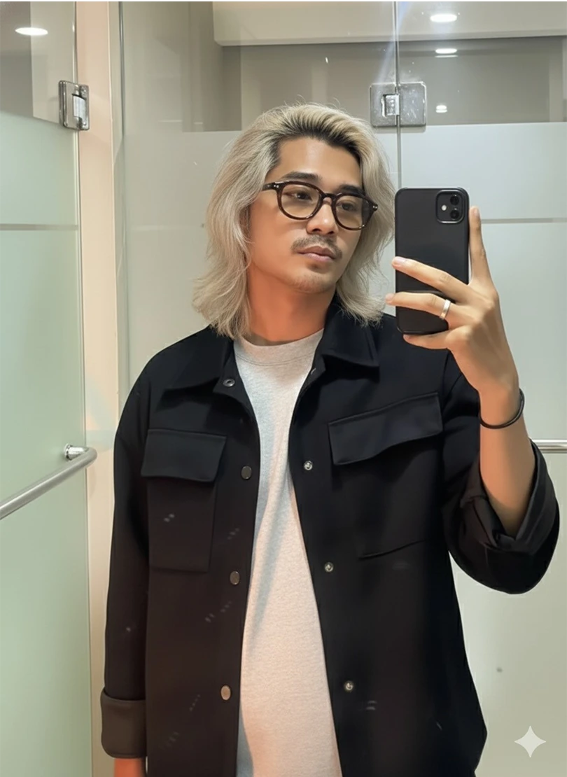 Blonde Medium Cut — Stylish Contrast with Natural Confidence