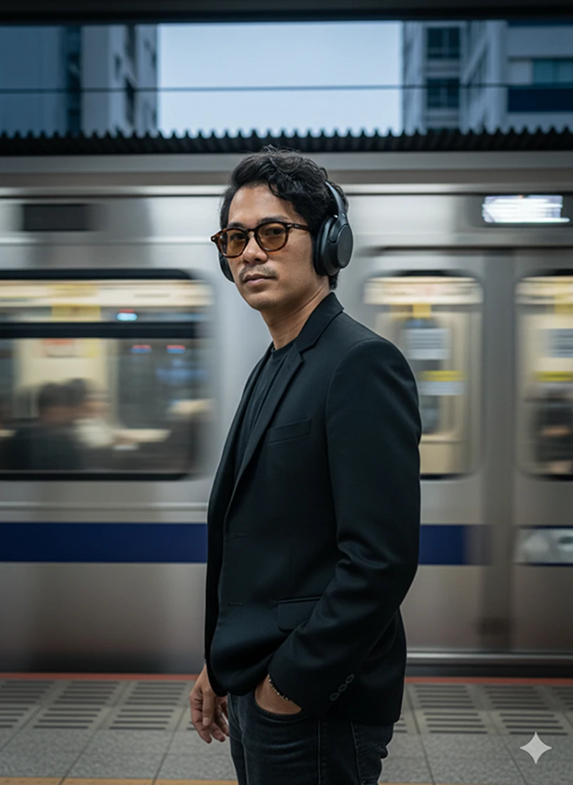 Calm in the Rush City Portrait