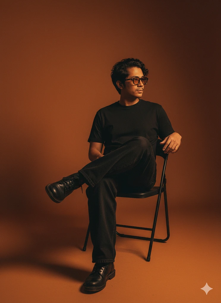 Dark Orange Portrait