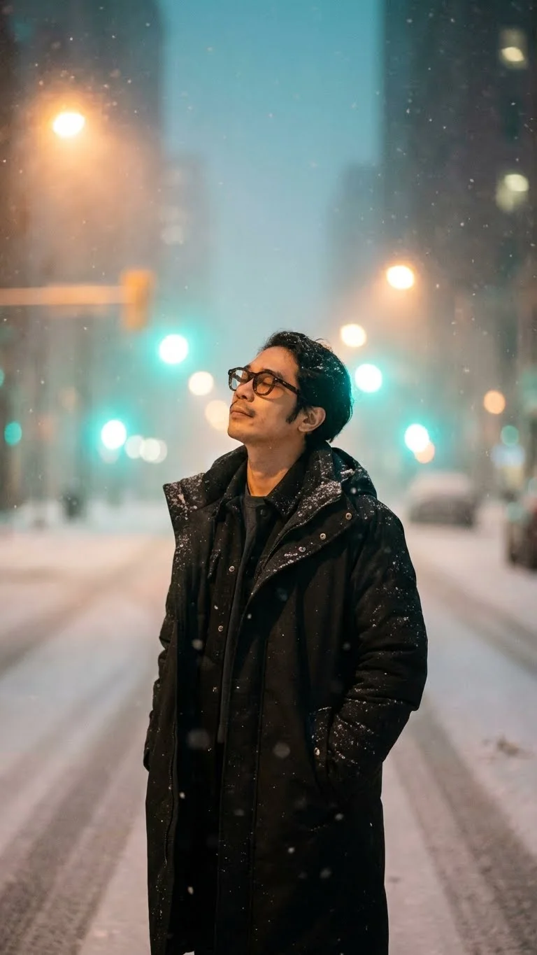 Cinematic Winter Man