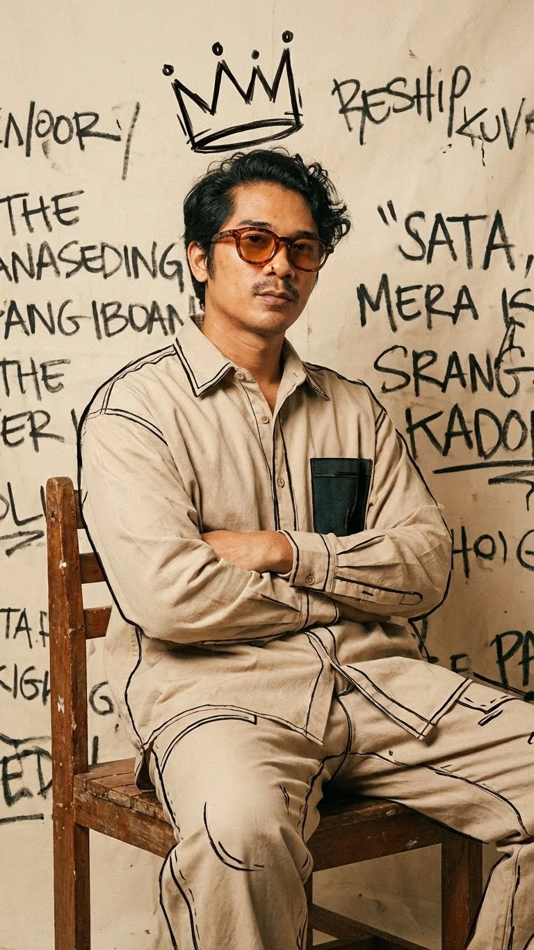 Realistic Editorial Man Portrait