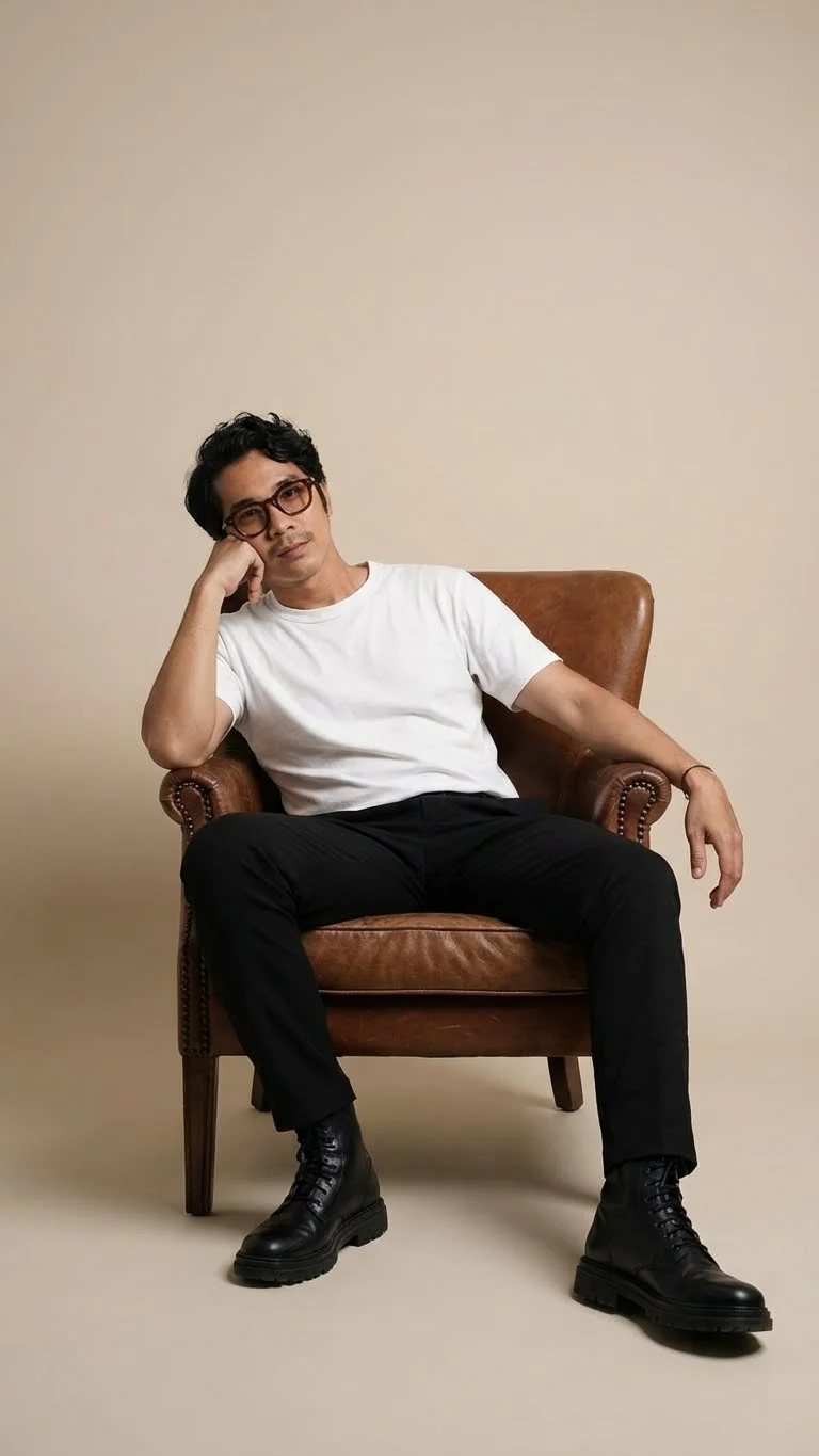 Minimalist Studio Portrait Man