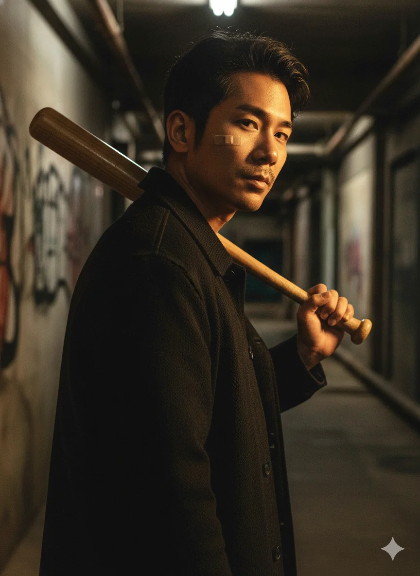 Cinematic Baseball Man