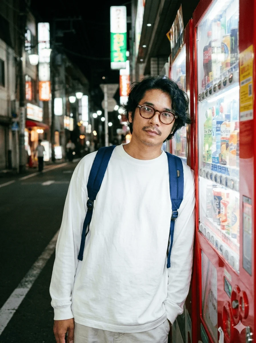 Cinematic Street Japan Man