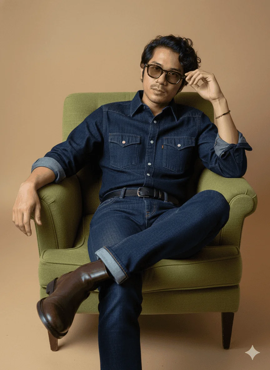 Fashion Vintage Portrait Man 