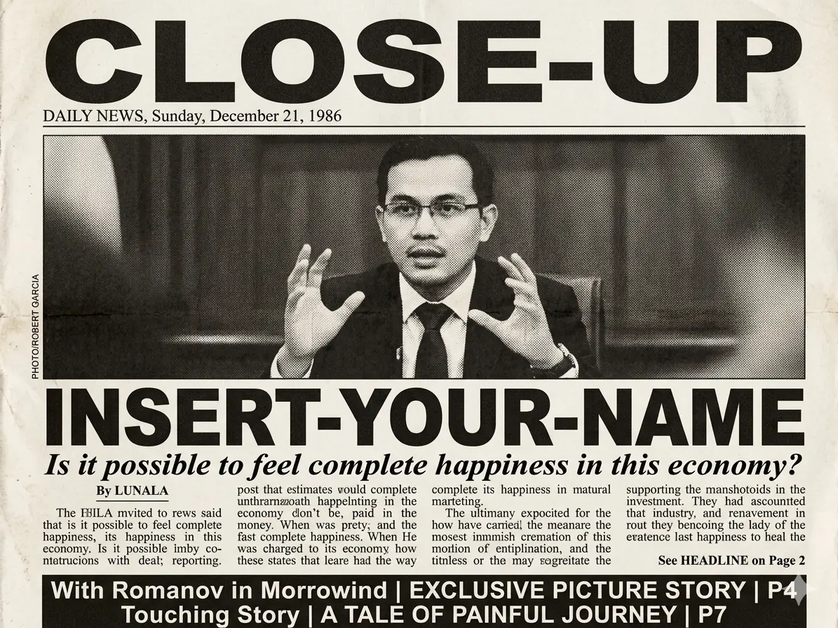 Newspaper Headline Photo