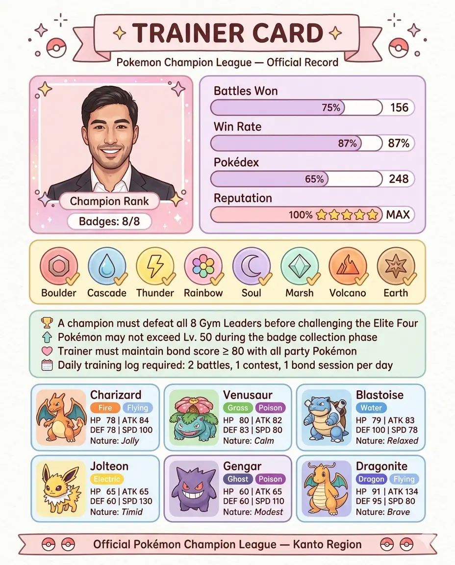 Pokemon Trainer ID Card
