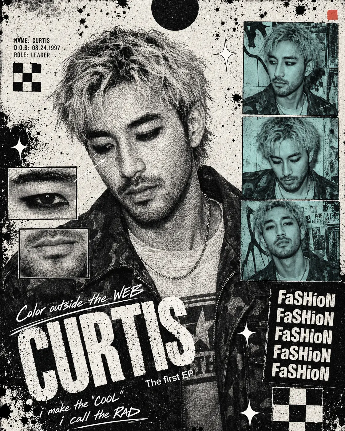 K-pop Editorial Collage Poster