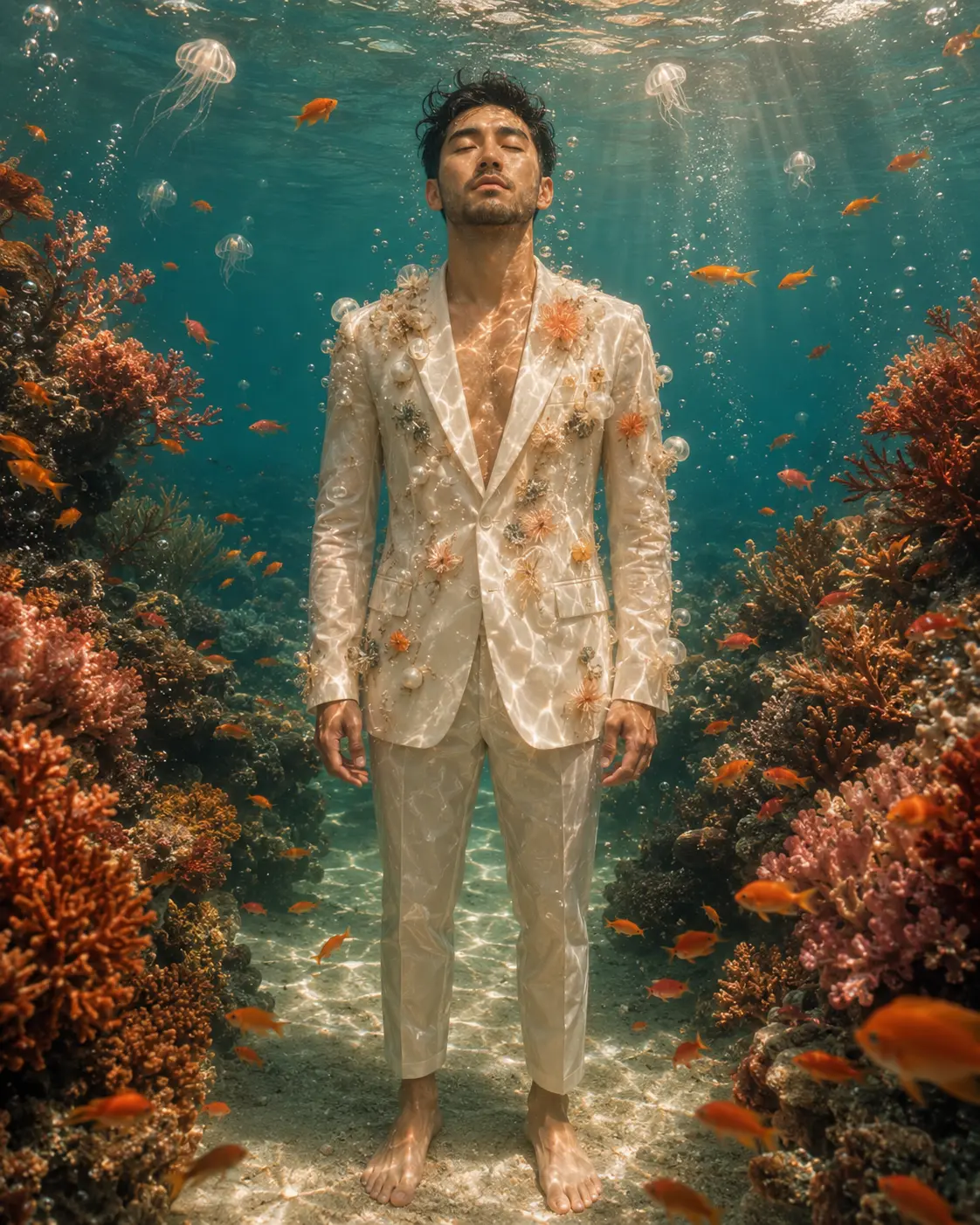 Underwater Fashion Editorial Photograph