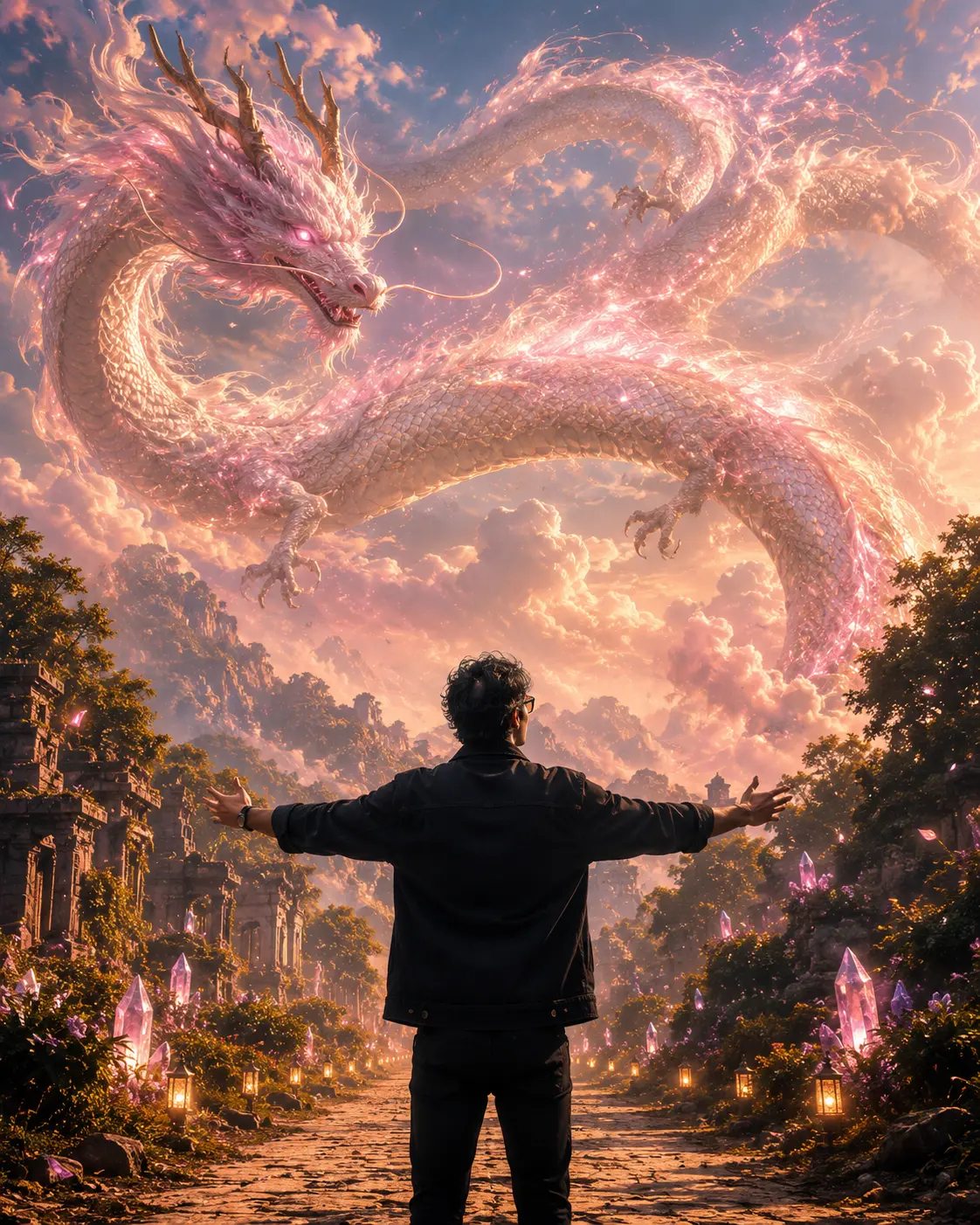 Cinematic Dragon Worshipping Scene