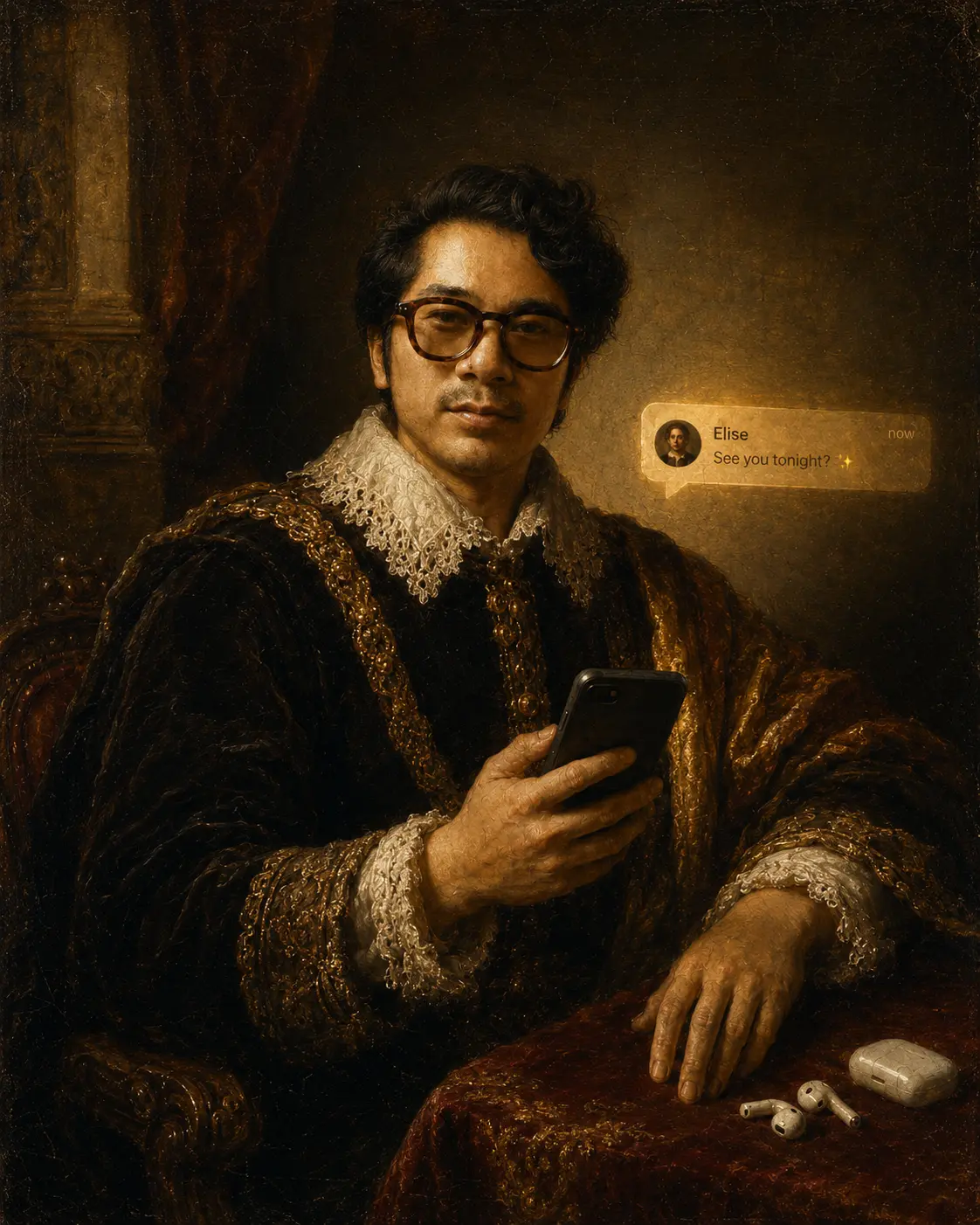Renaissance Oil Painting Portrait
