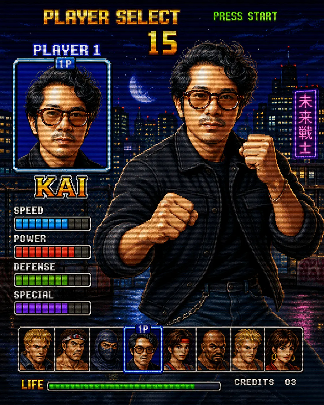 Character Selection Screen UI