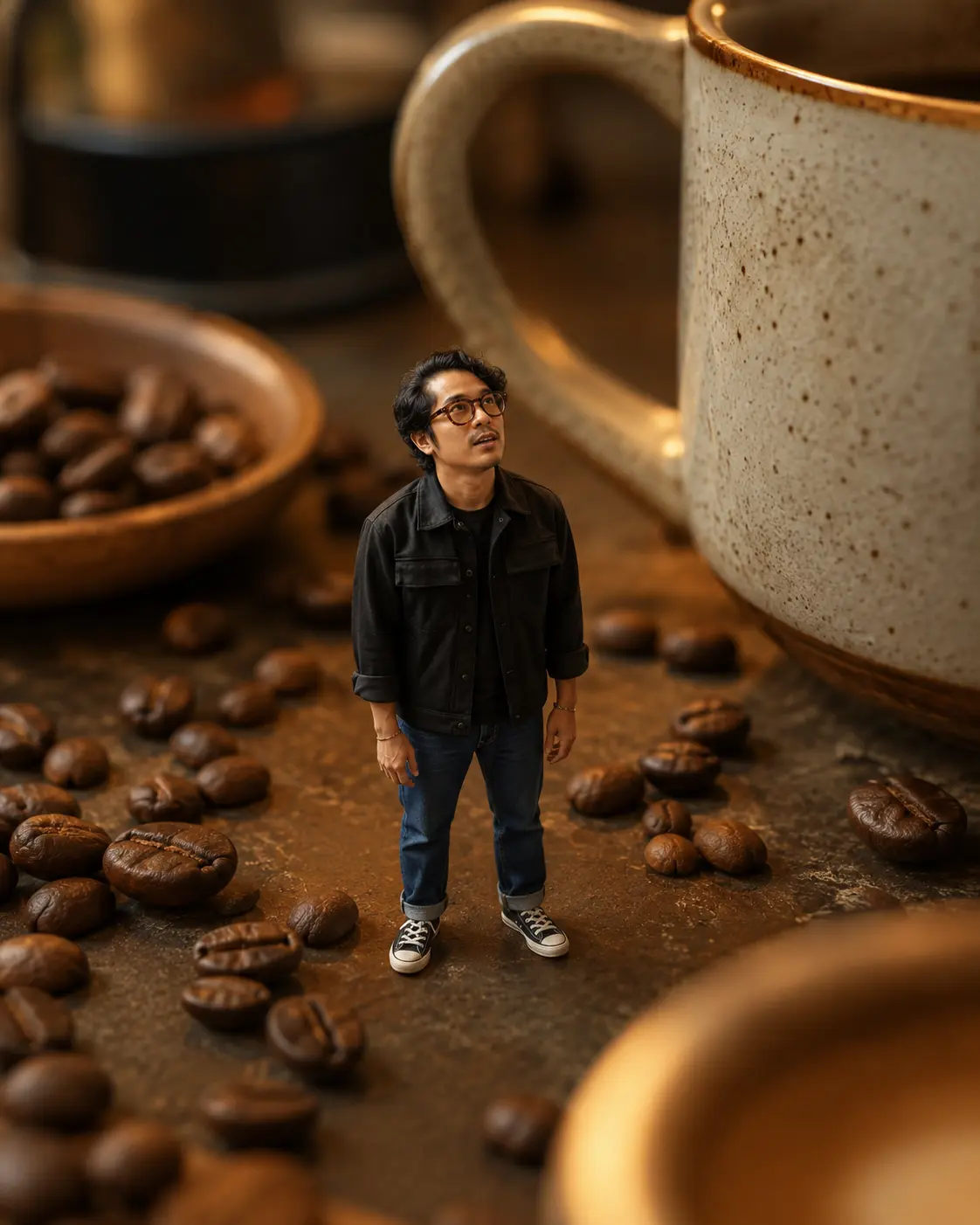 Tilt-shift Macro Photography Scene