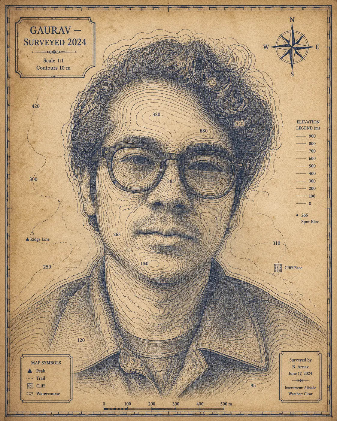 Topography Portrait