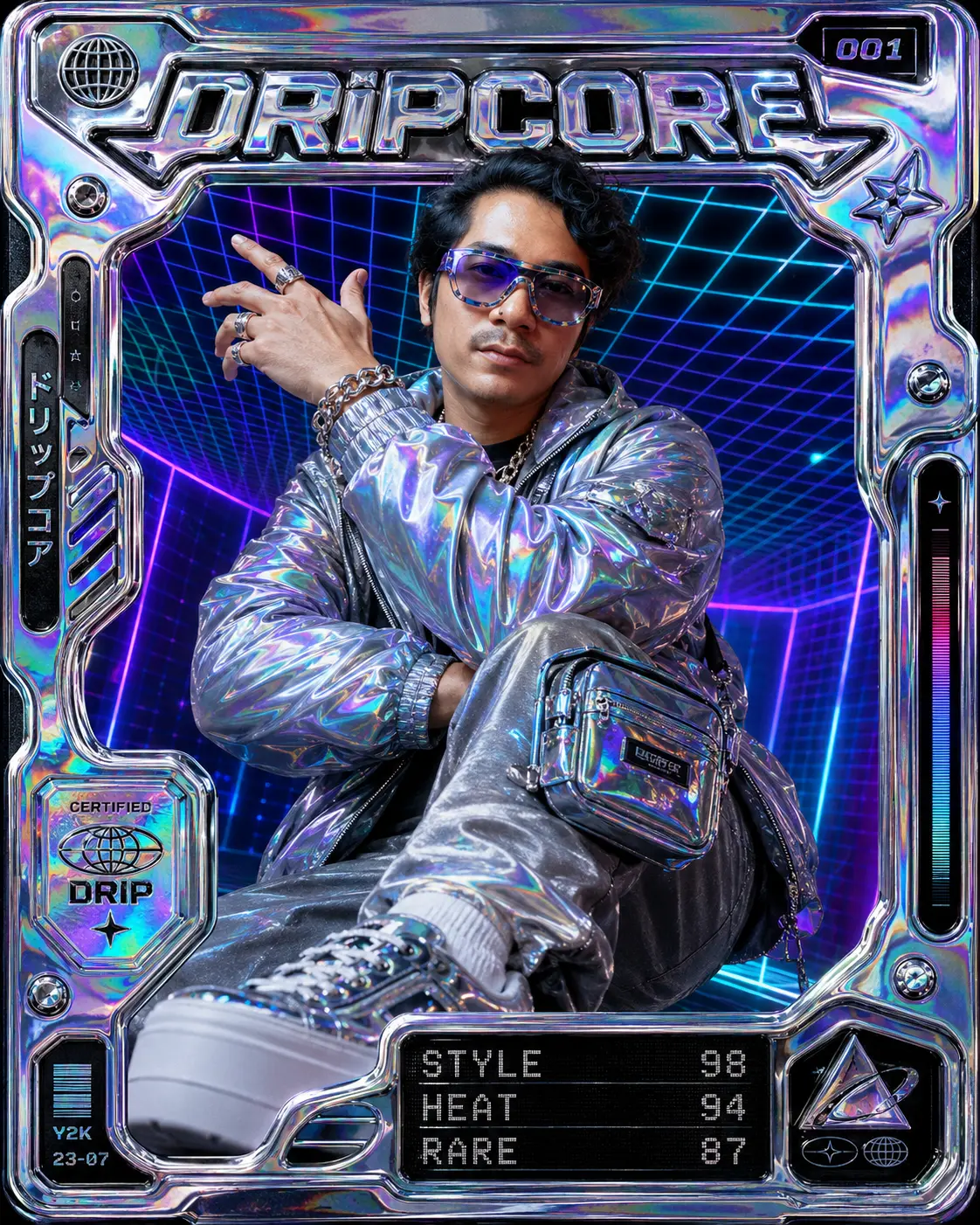  Chrome Drip Fit Card