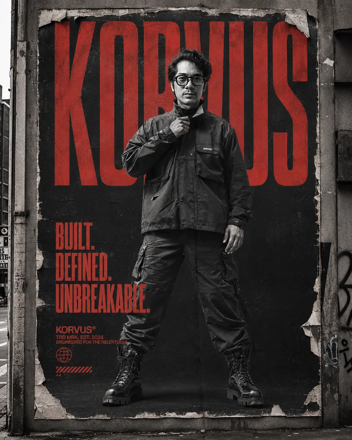 Brutalist Streetwear Brand Billboard