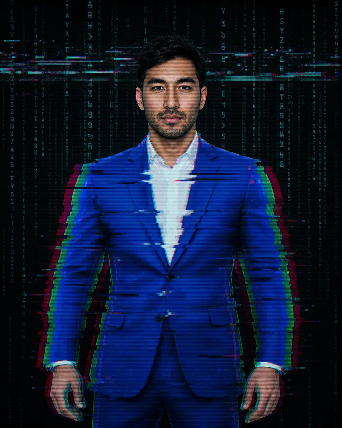 High-end Editorial Glitch Image