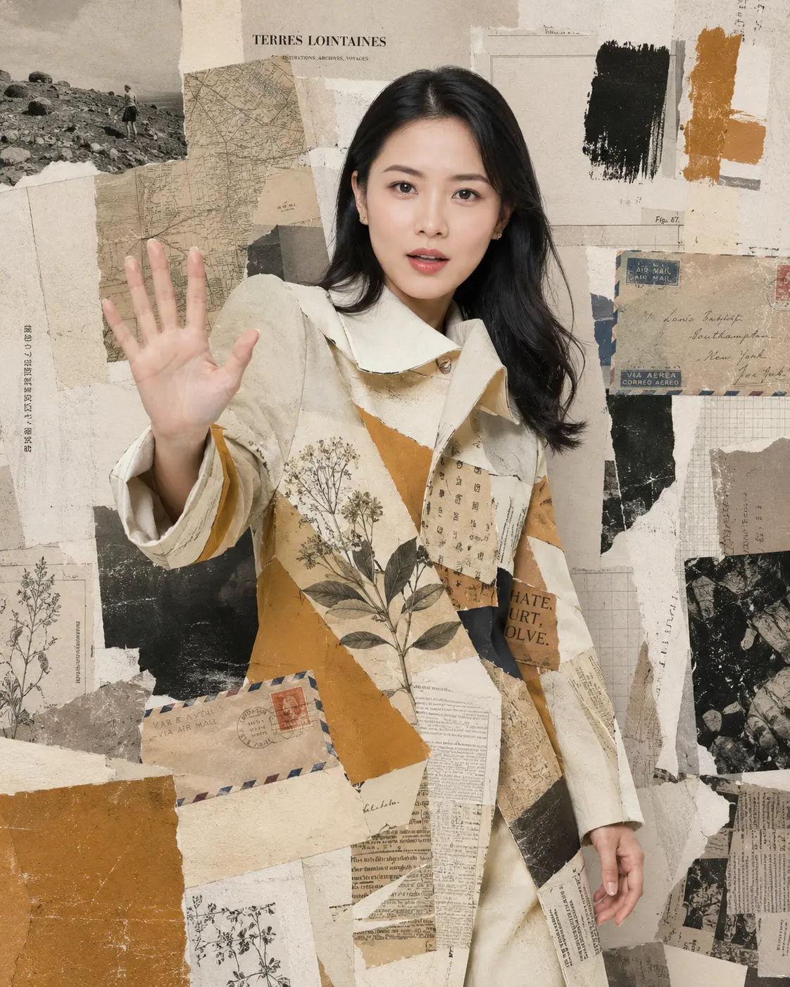 High-fashion Eeditorial Mixed-media Photo Collage