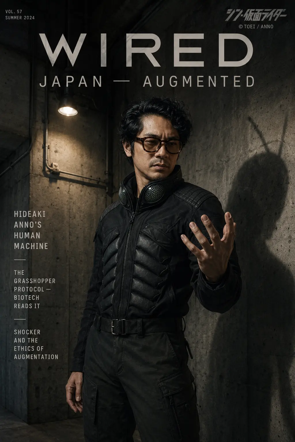 Shin Kamen Rider Inspired Magazine Cover