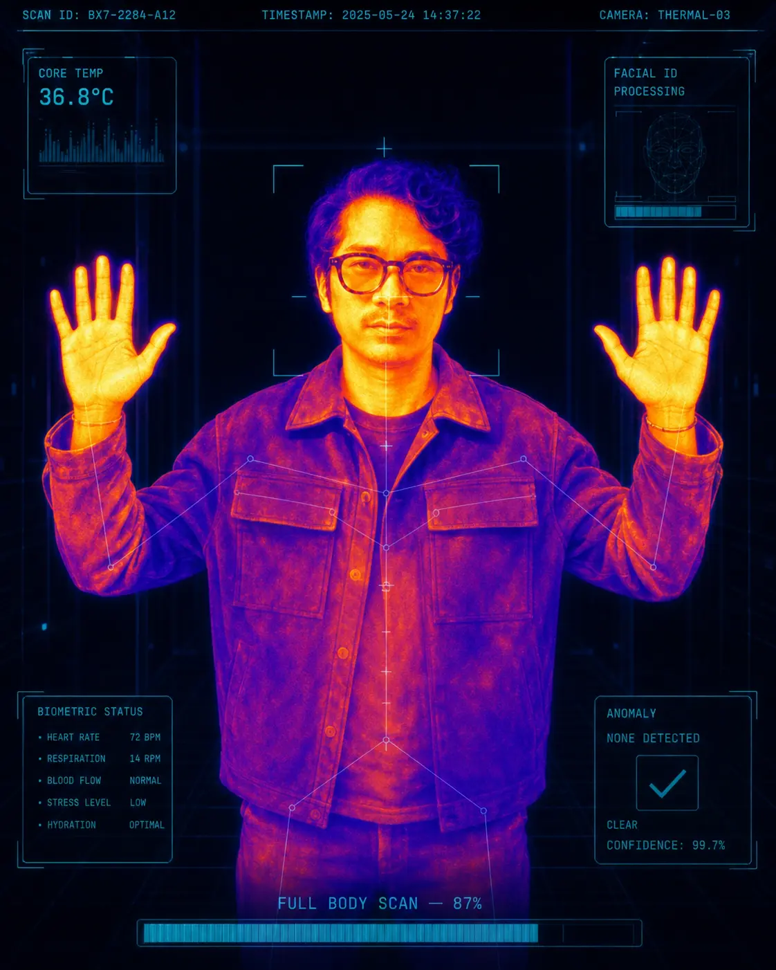 Thermal Rendering Portrait