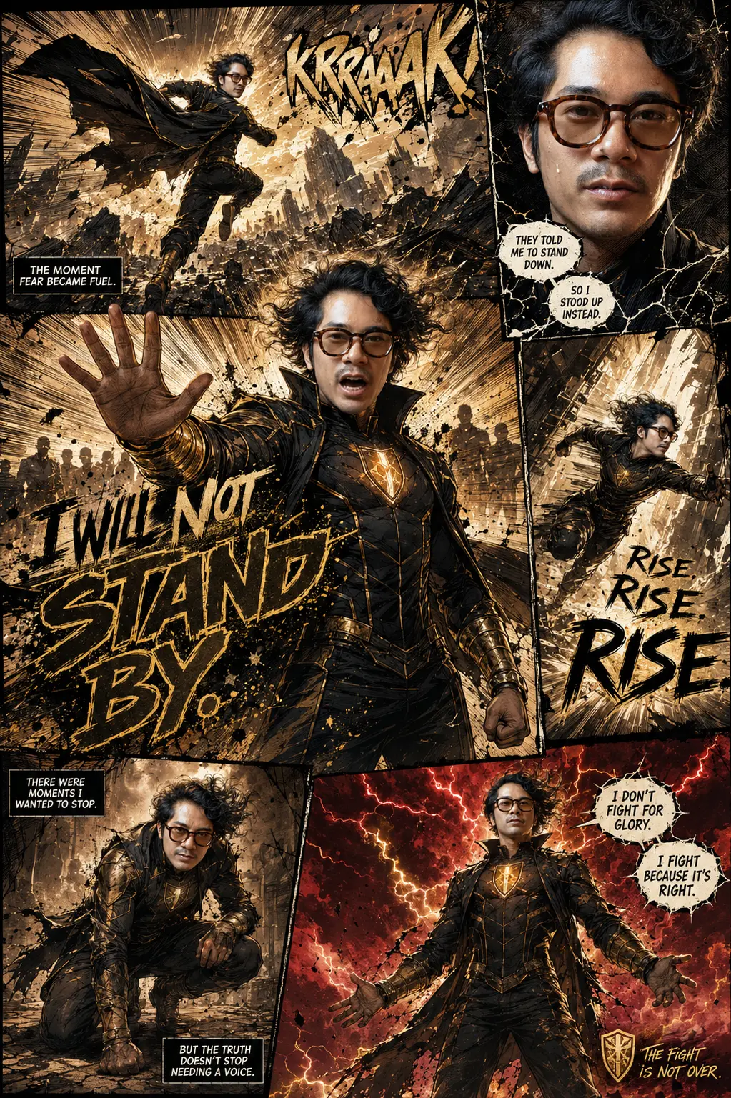 Multi-panel Comic Book Page