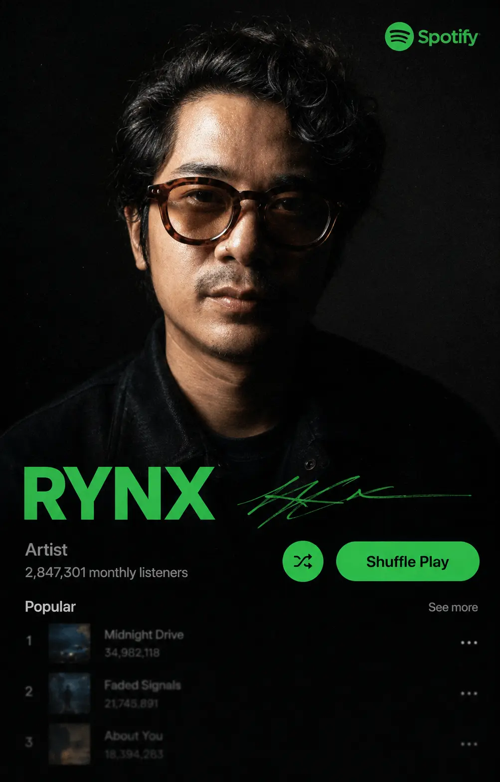Spotify Artist Profile Card