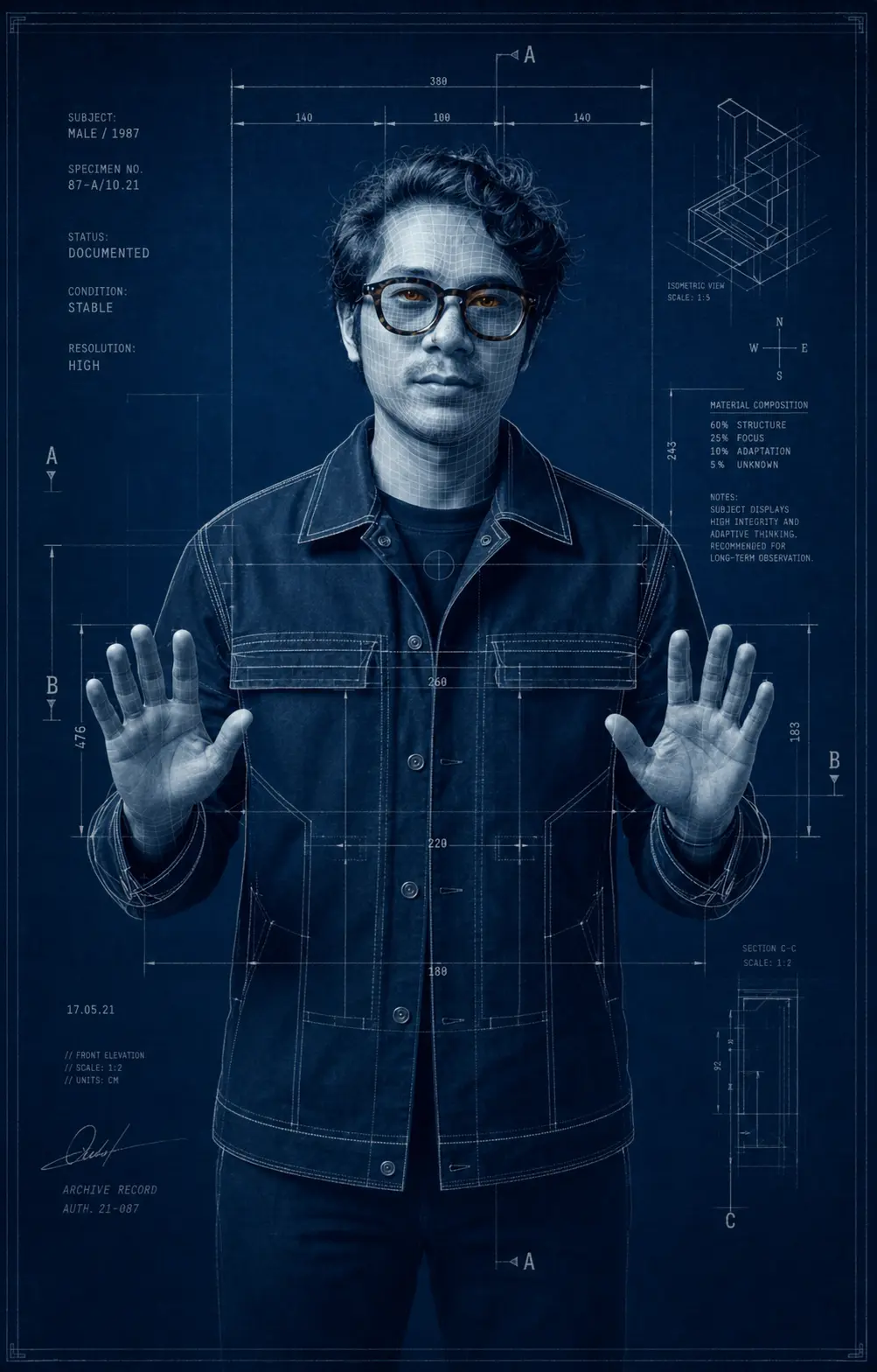 Blueprint Portrait Edit