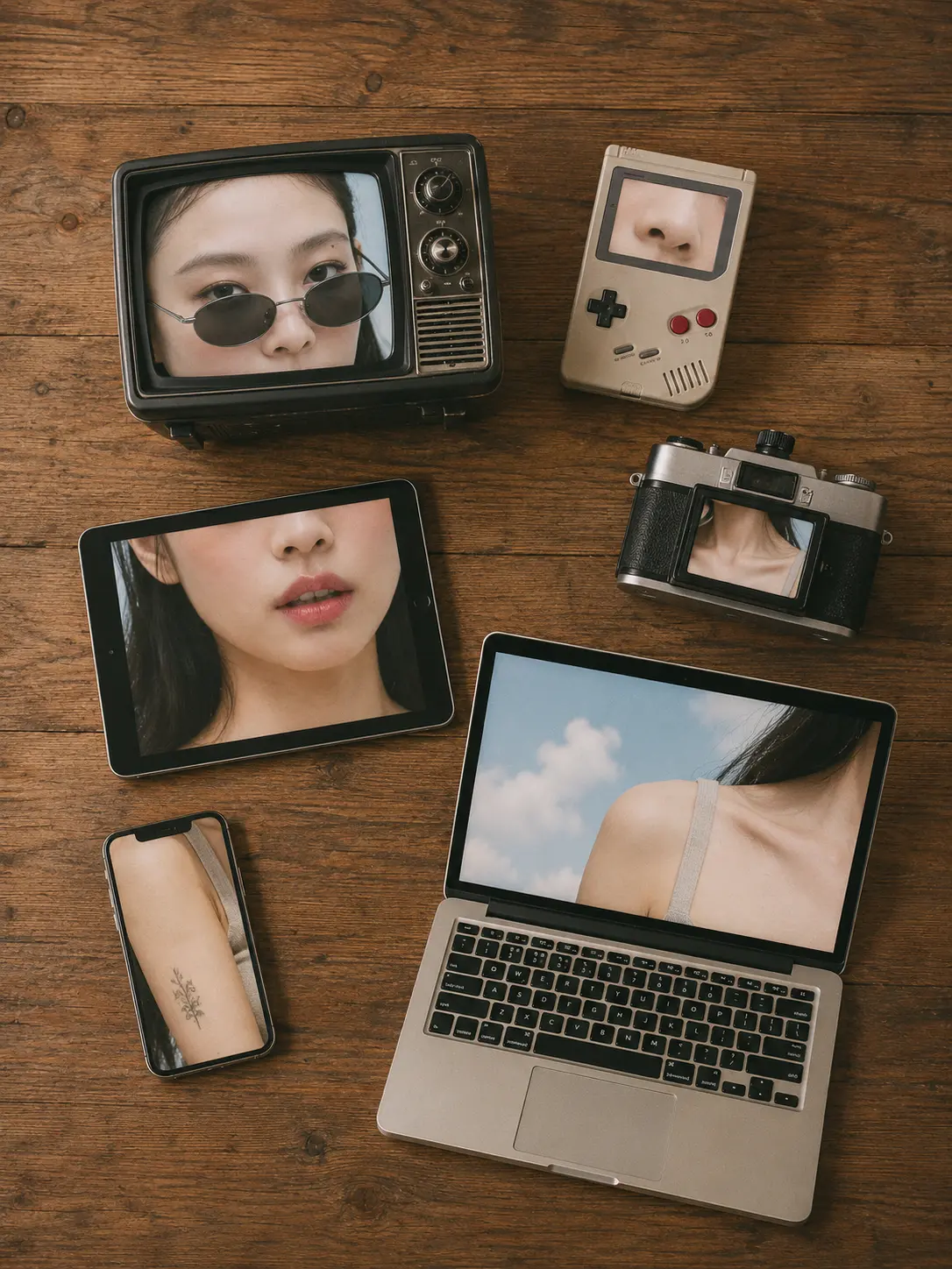 Various Devices Close-up Shoot