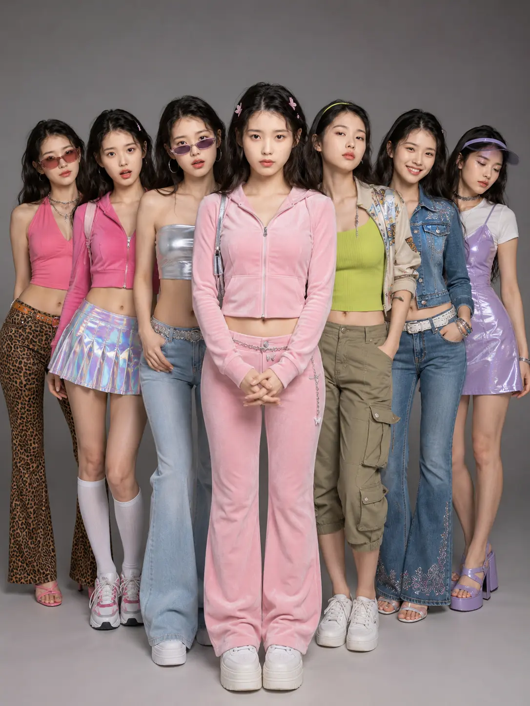 Y2K Multiple Clones Group Photo