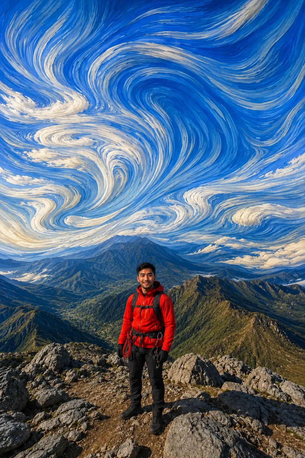 Dramatic Painterly Wind-Swept