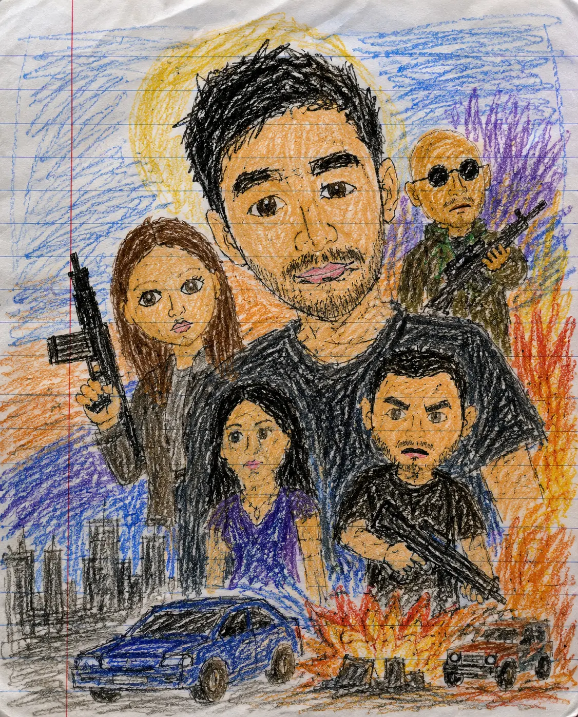 Child's Crayon Drawing