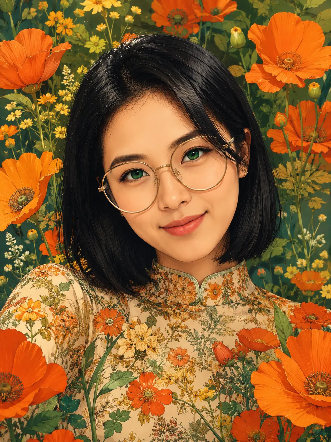 Artistic Flowery Drawing