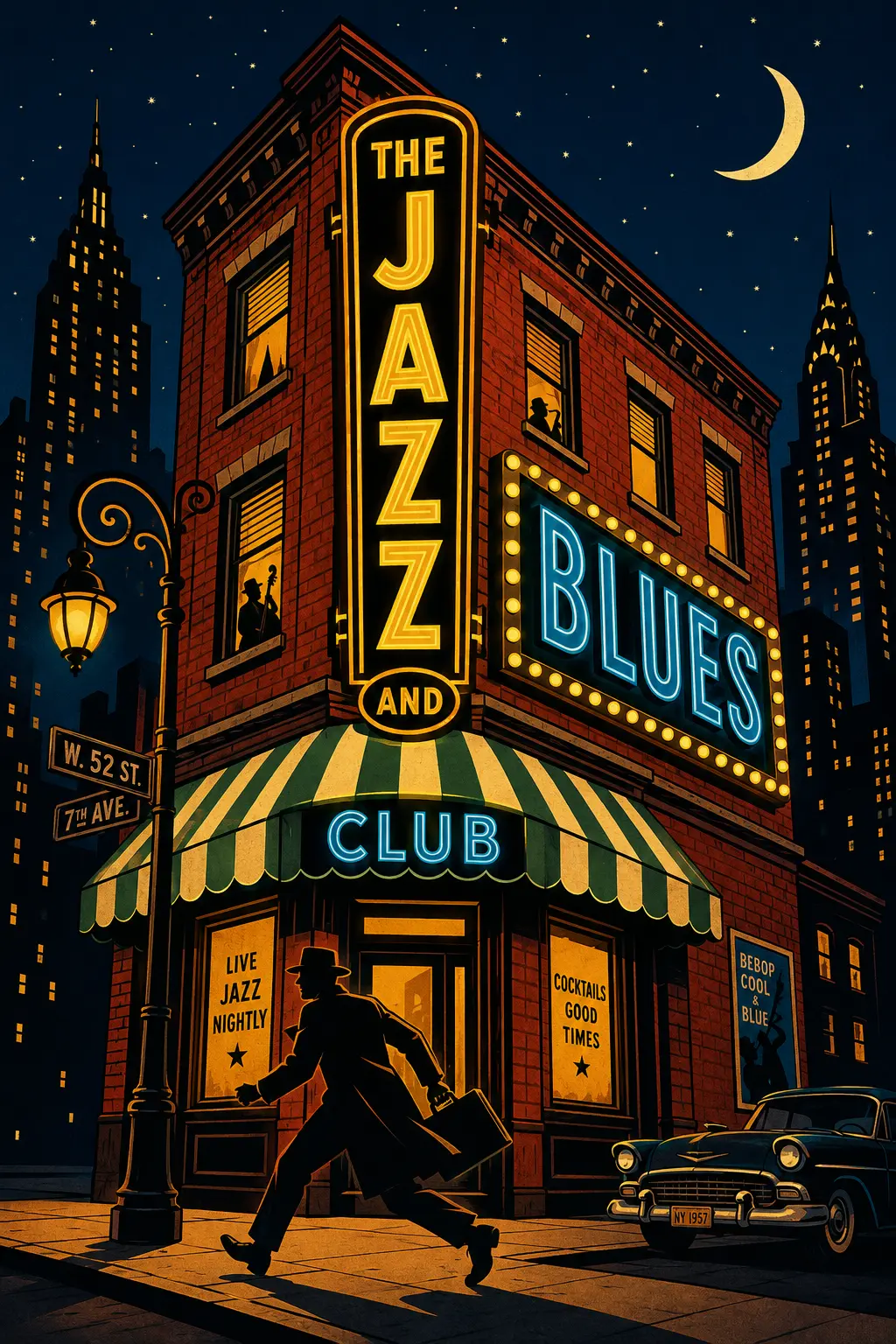 Mid-century Modern Stylized Poster