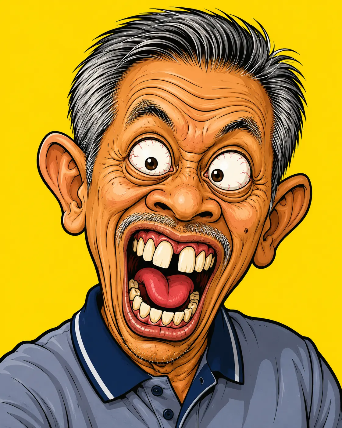 Grotesque 90s Animation Caricature