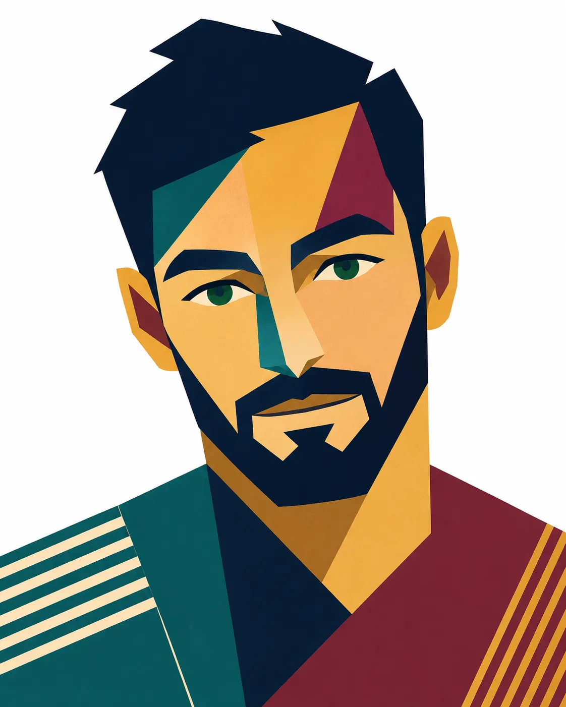 1950s Modernist Style Portrait