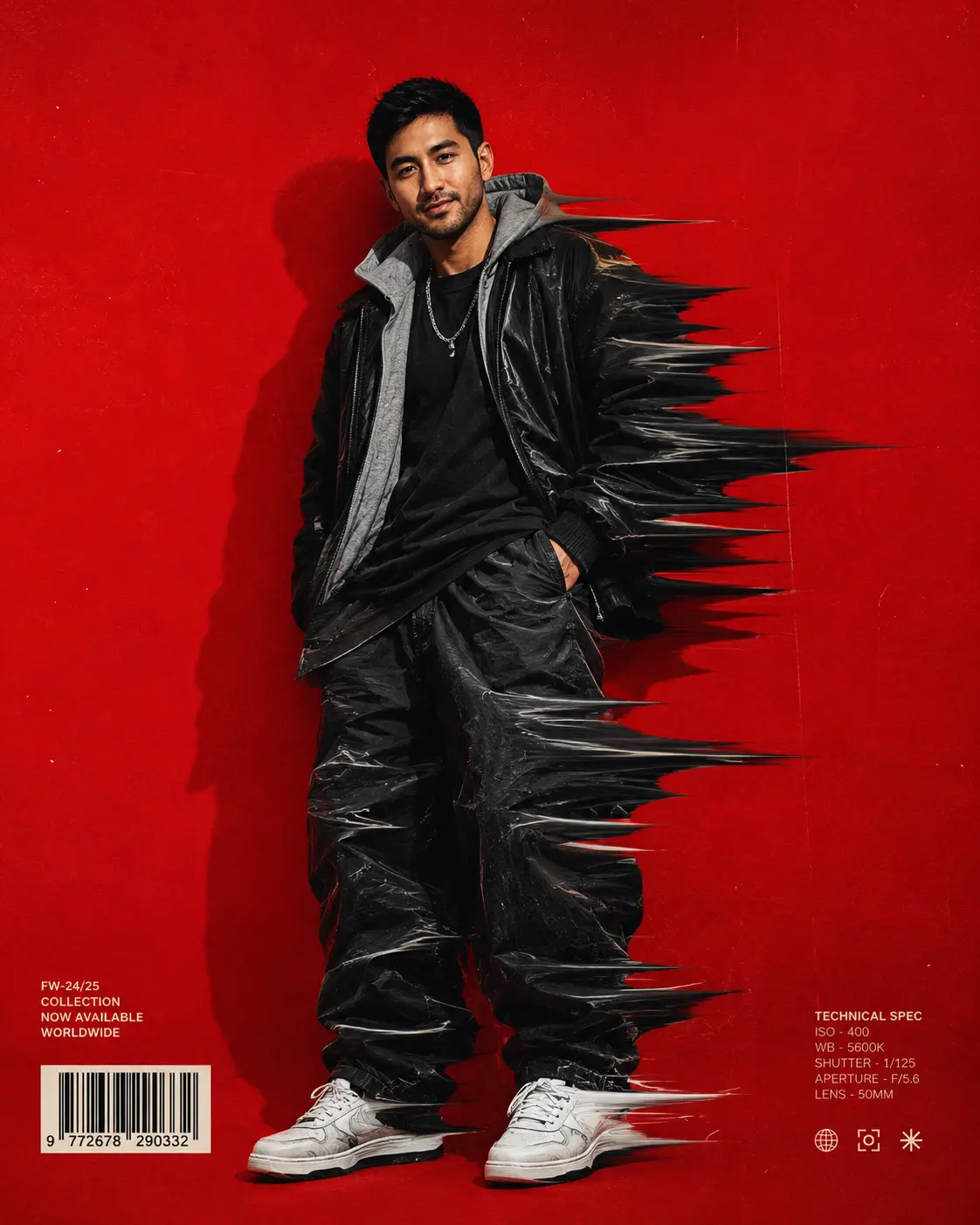 Distorted Hip-hop Fashion Model