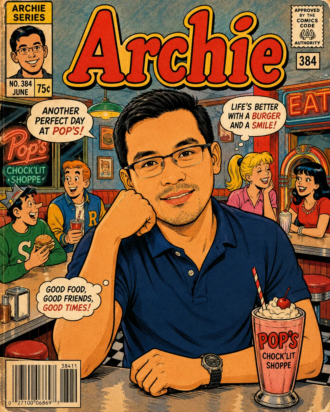 Vintage Archie Comics–style Edit