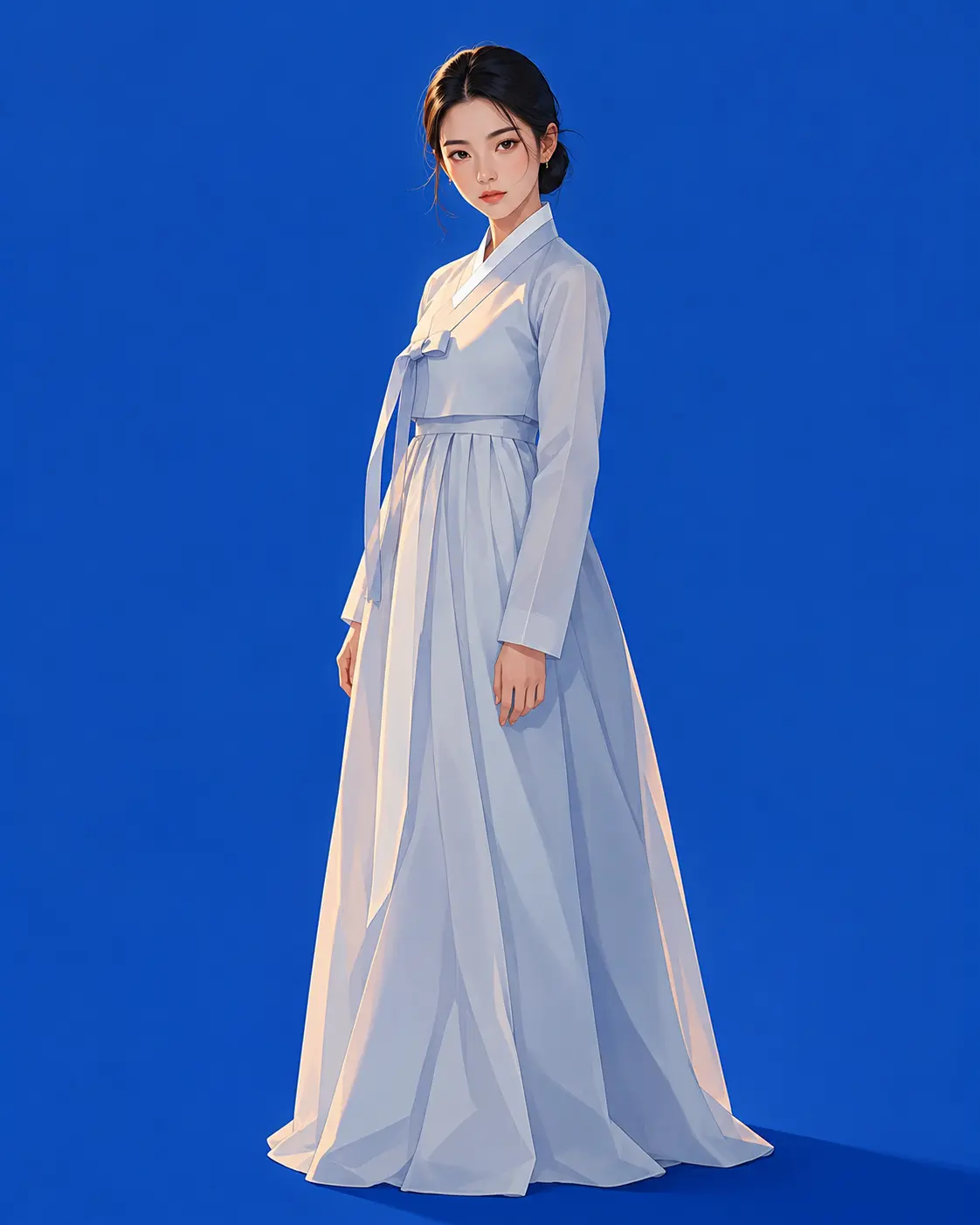 Portrait Illustration with Hanbok