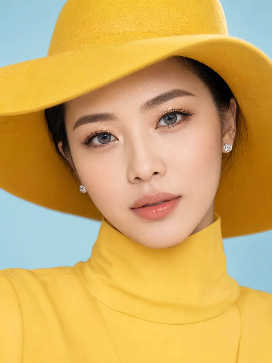 Close-up Fashion Editorial Portrait