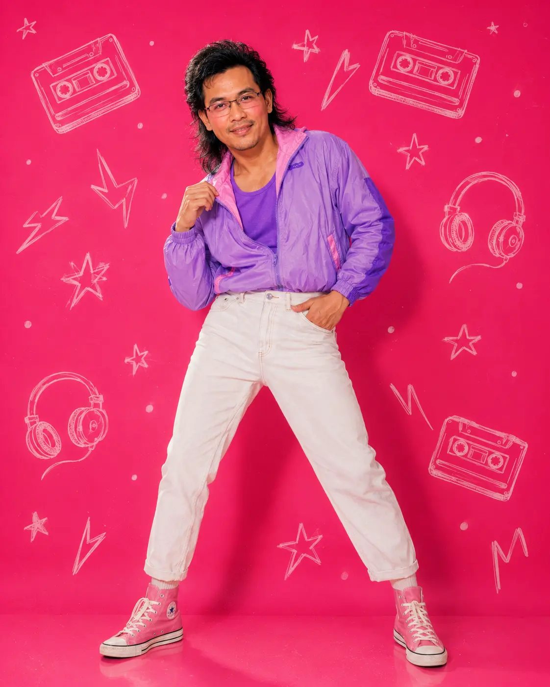 80s Retro Pop Editorial Portrait