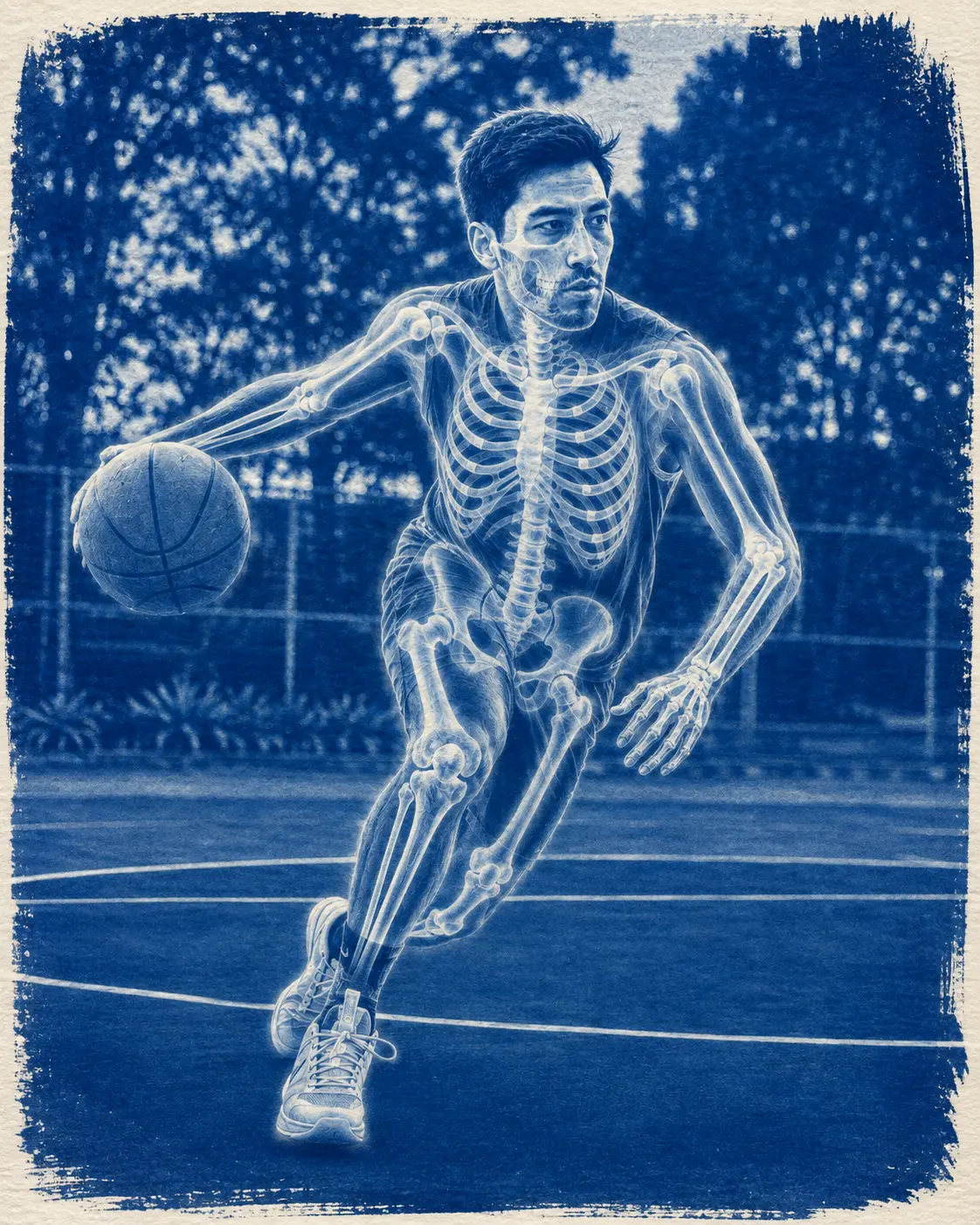 Cyanotype Print Effect