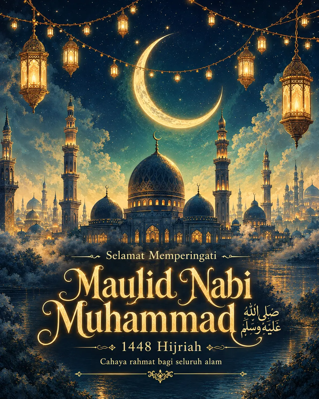 Poster Maulid Nabi 1448 Hijriah